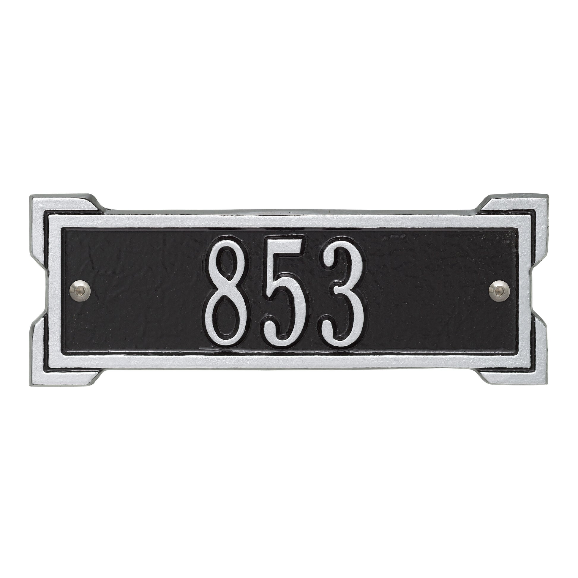 Whitehall Products Personalized Roanoke Petite Wall Plaque One Line Black/white