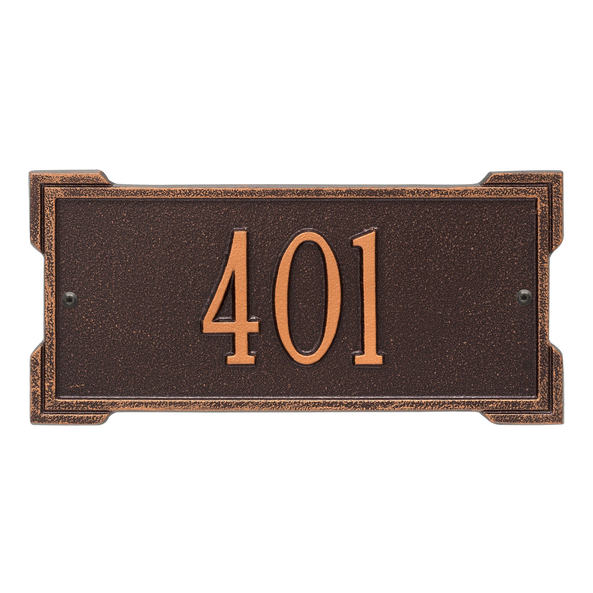 Whitehall Products Personalized Roanoke Mini Wall Plaque One Line Black/gold
