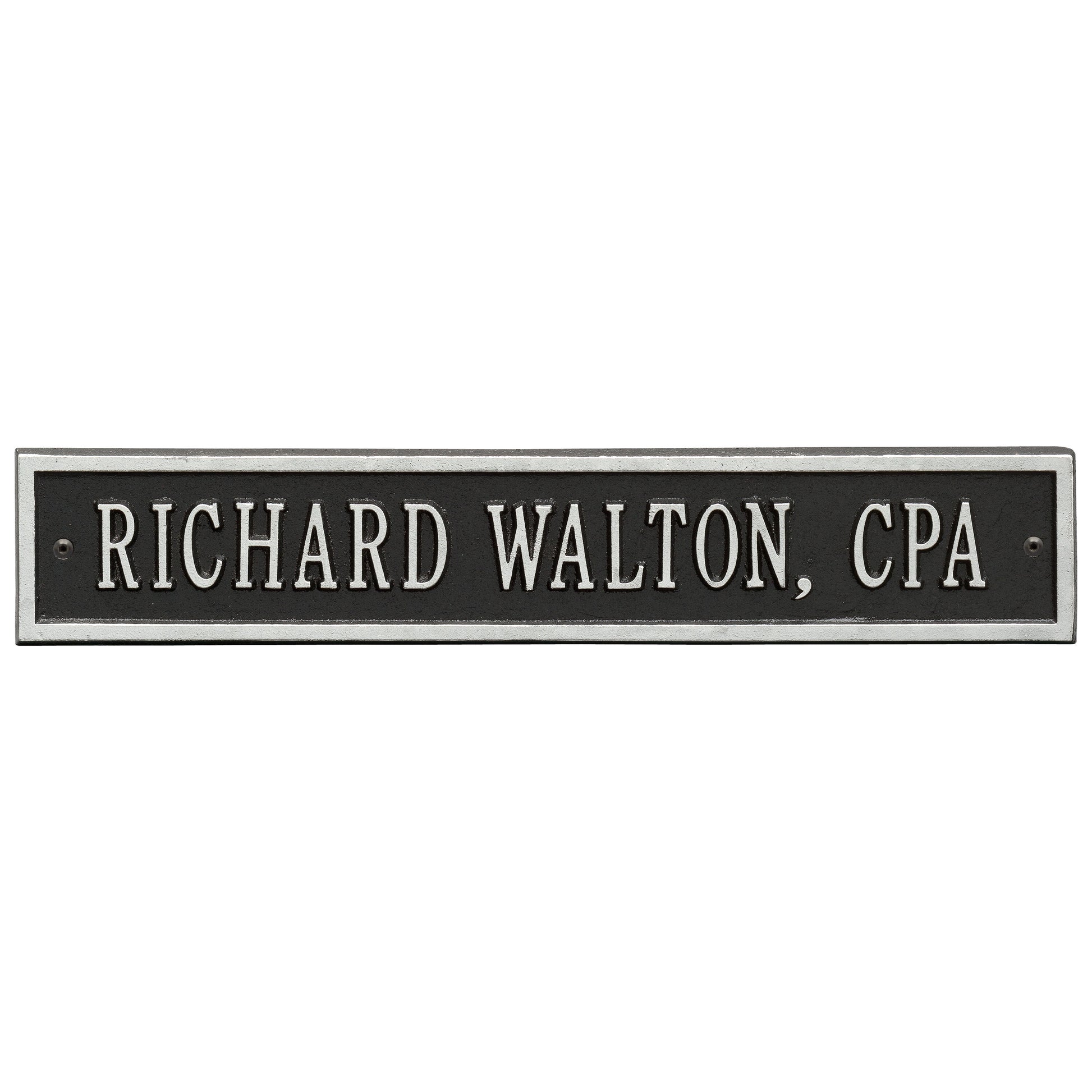 Whitehall Products Arch Extension Standard Wall Plaque One Line Red/gold