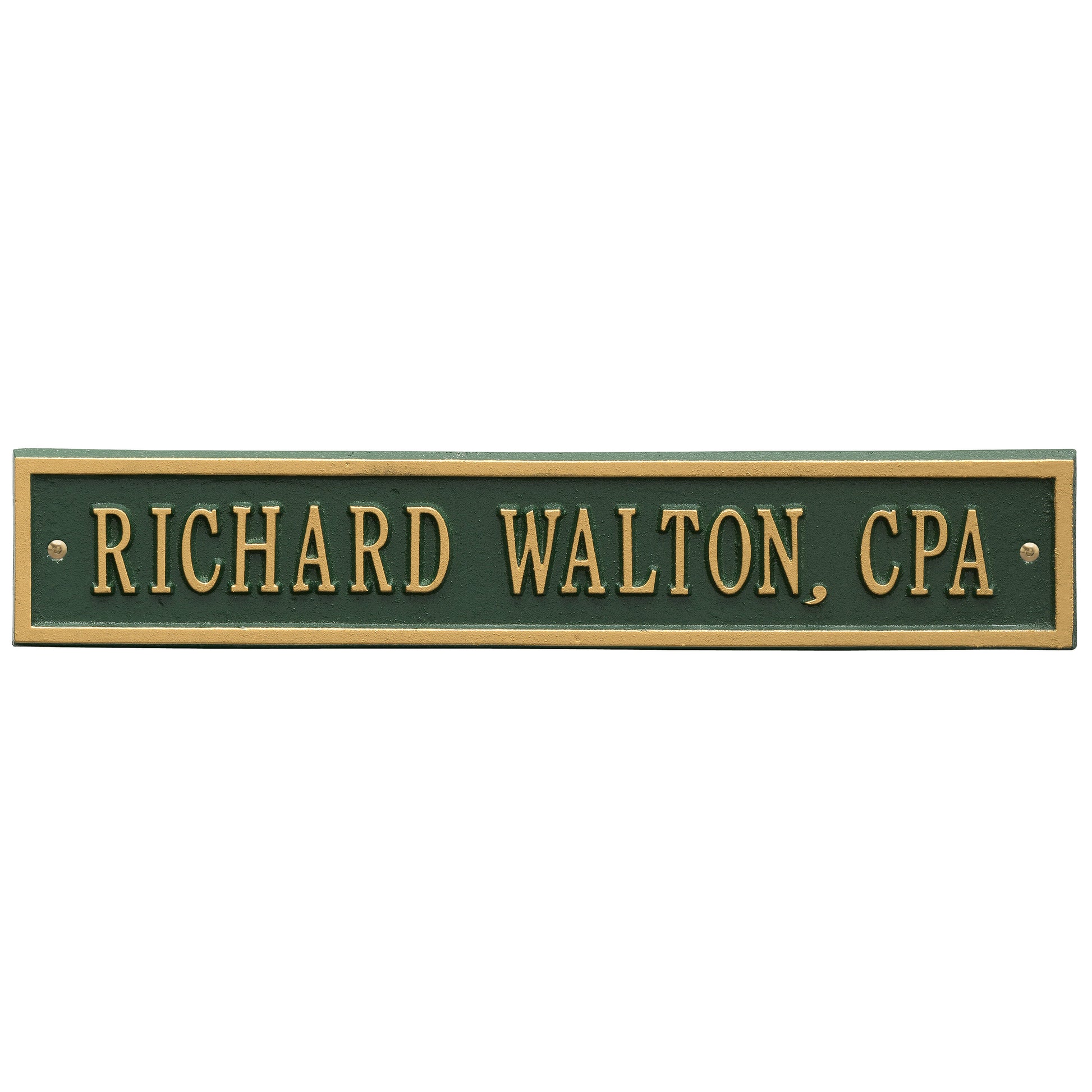 Whitehall Products Arch Extension Standard Wall Plaque One Line Antique Copper