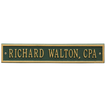 Whitehall Products Arch Extension Standard Wall Plaque One Line Antique Copper