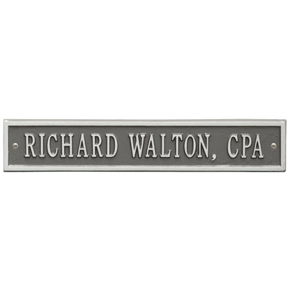 Whitehall Products Arch Extension Standard Wall Plaque One Line Oil Rubbed Bronze