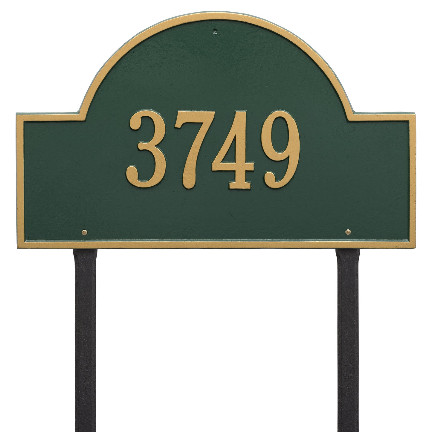 Whitehall Products Arch Marker Estate Lawn Plaque One Line Black/gold