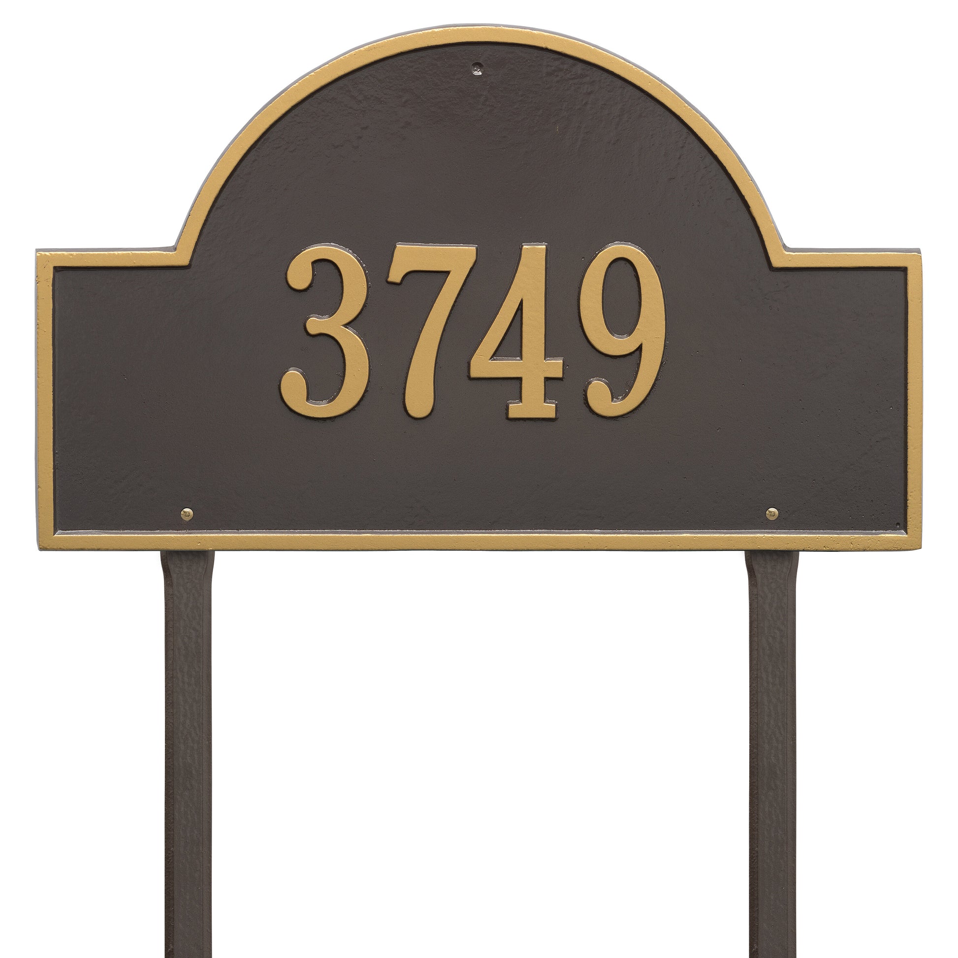 Whitehall Products Arch Marker Estate Lawn Plaque One Line Pewter/silver