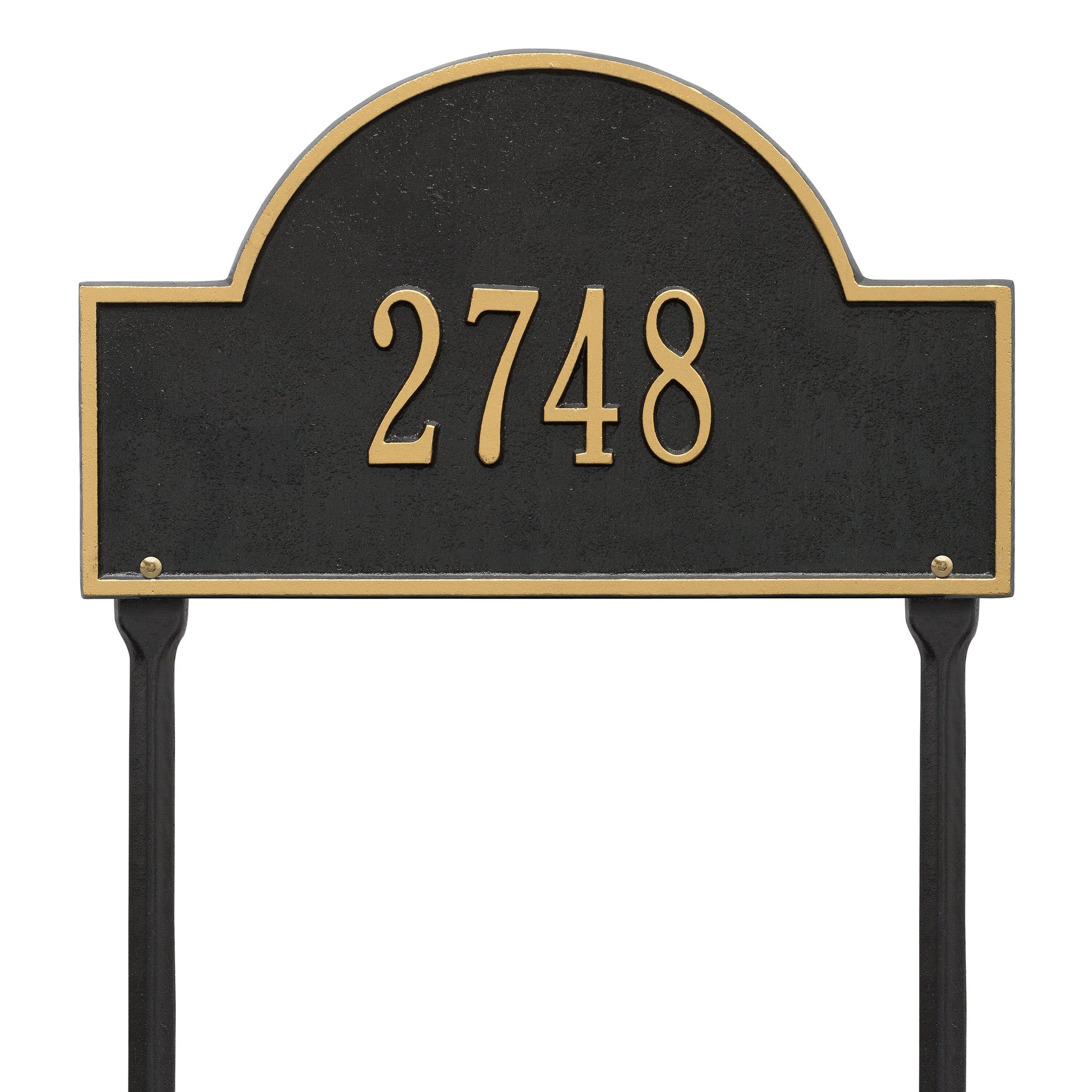 Whitehall Products Arch Marker Standard Lawn Plaque One Line Red/gold