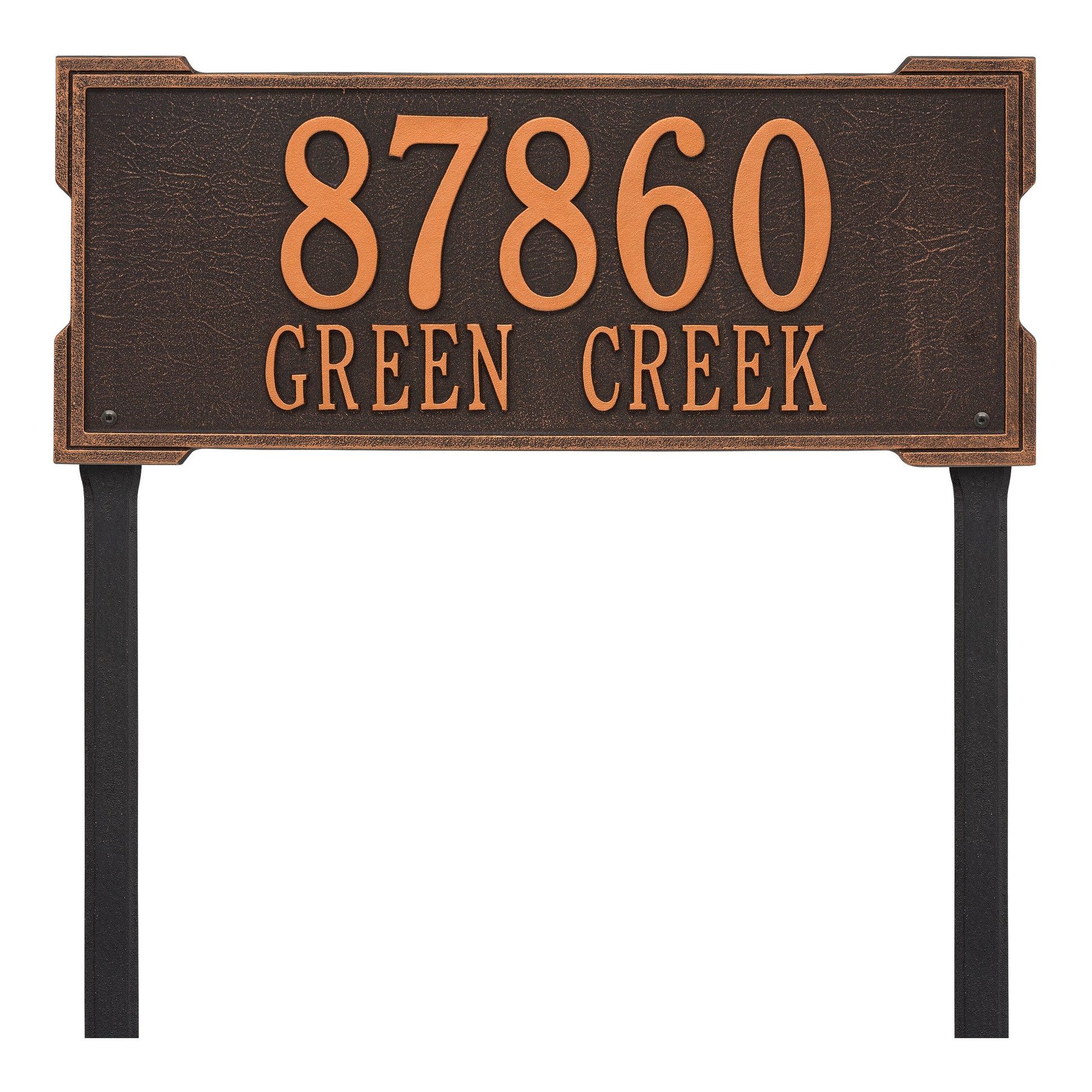 Whitehall Products Personalized Roanoke Estate Lawn Plaque Two Line Bronze/gold