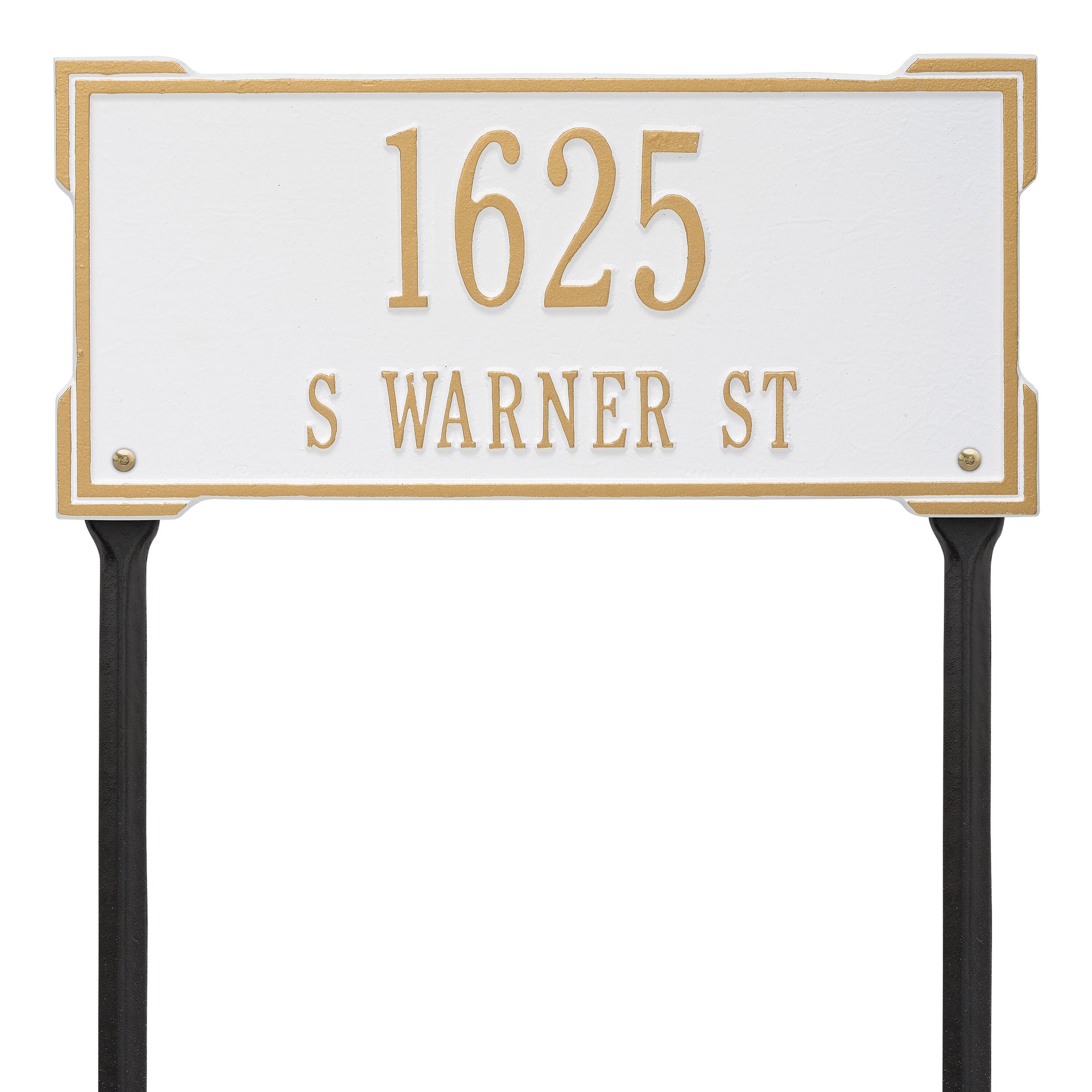 Whitehall Products Personalized Roanoke Standard Lawn Plaque Two Lines 