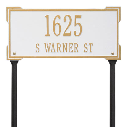 Whitehall Products Personalized Roanoke Standard Lawn Plaque Two Lines 