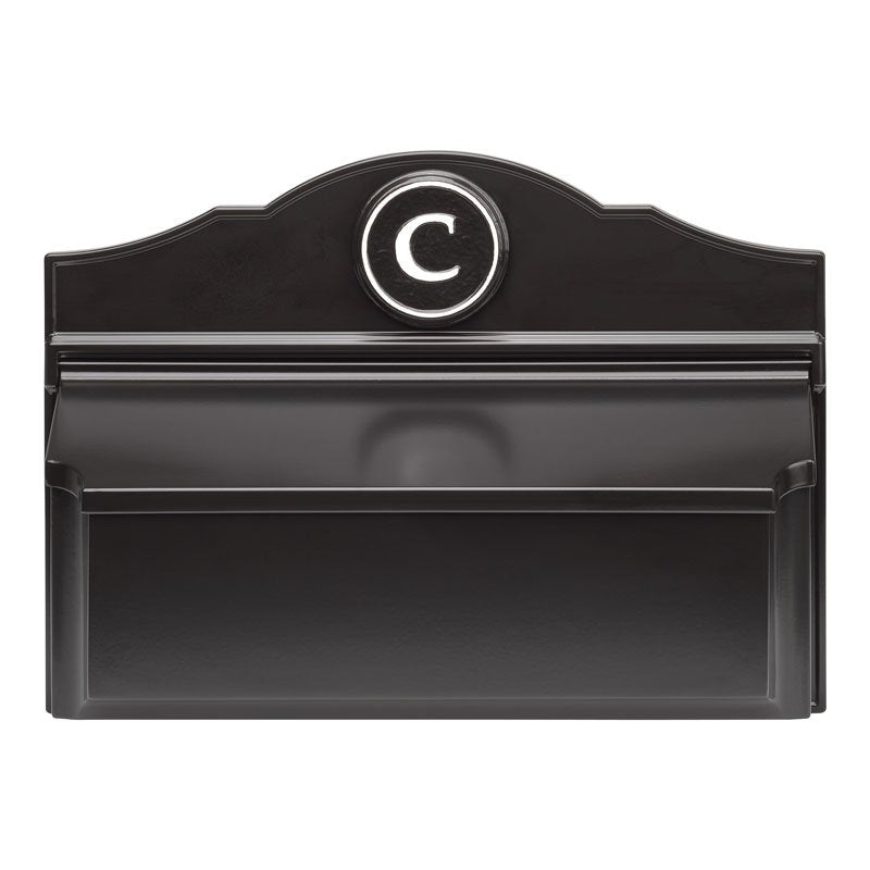Whitehall Products Colonial Wall Mailbox Package 3 Black/silver