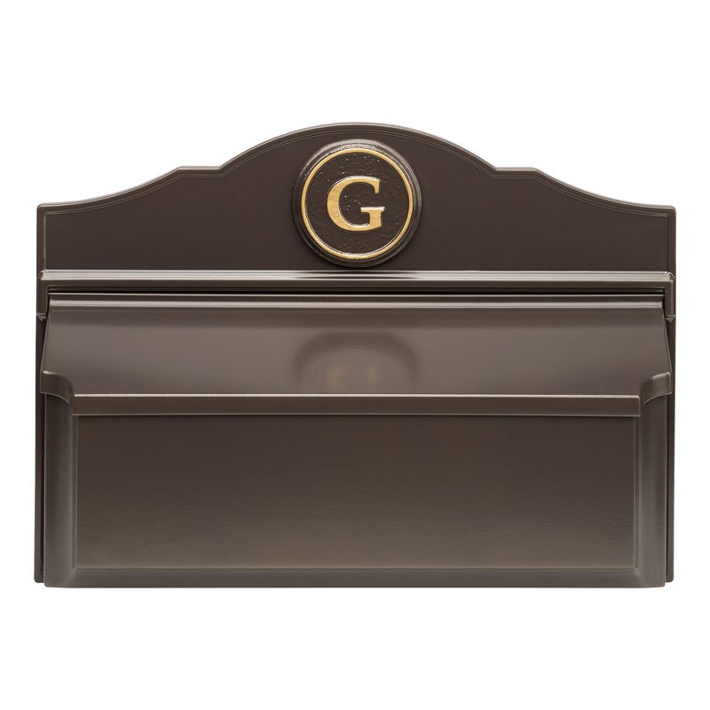 Whitehall Products Colonial Wall Mailbox Package 3 White/gold