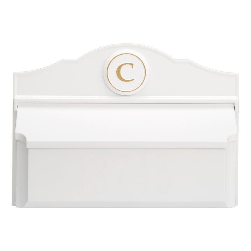 Whitehall Products Colonial Wall Mailbox Package 3 White/black