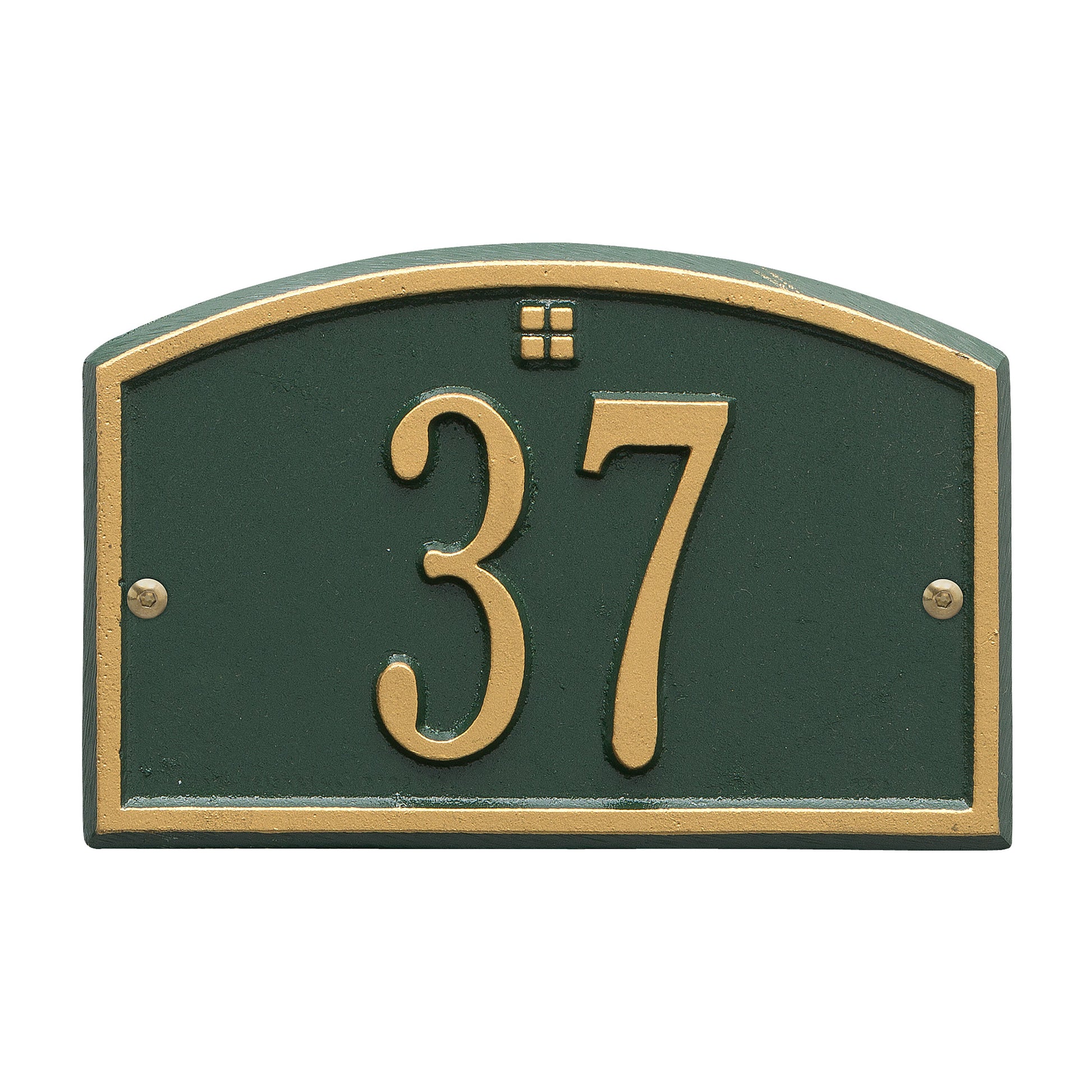 Whitehall Products Cape Charles Petite Wall Plaque One Line White/gold