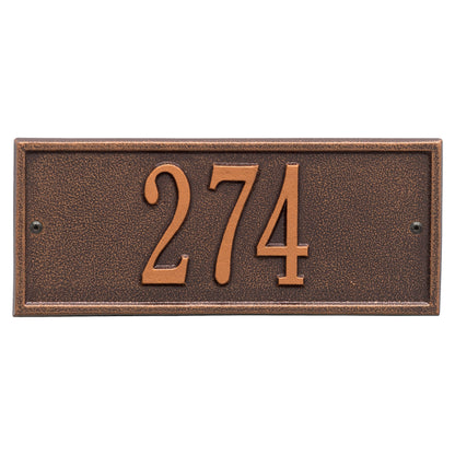 Whitehall Products Hartford Mini Wall Plaque One Line Bronze/gold