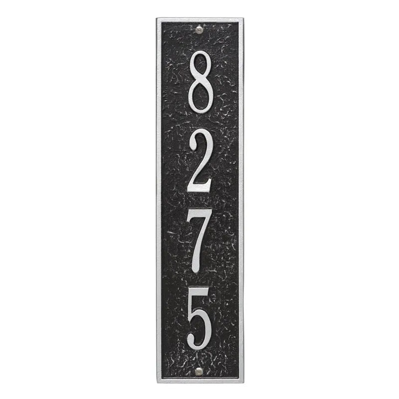 Whitehall Products Personalized Delaware Vertical Wall Plaque Black/white