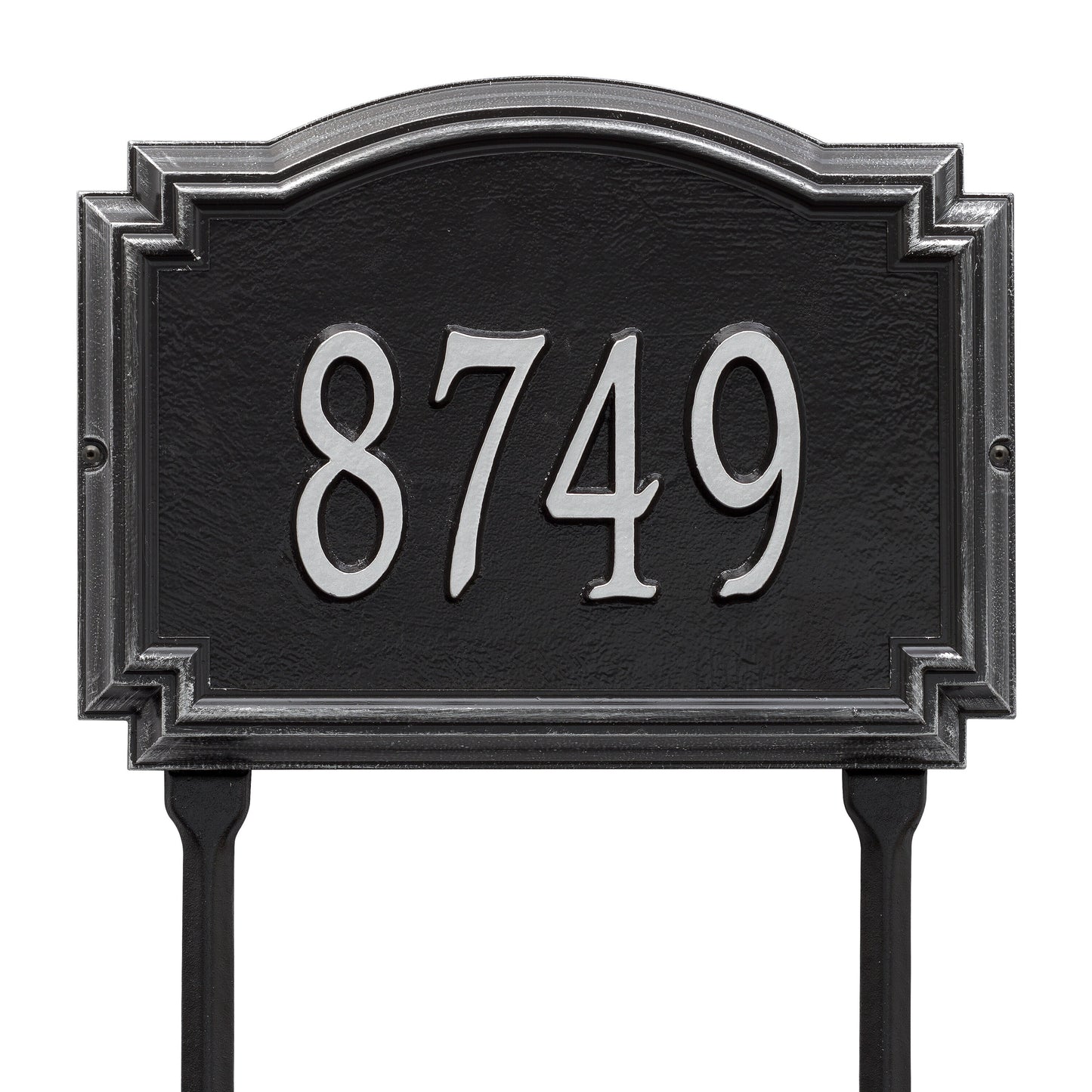 Whitehall Products Williamsburg Standard Lawn Plaque One Line Oil Rubbed Bronze