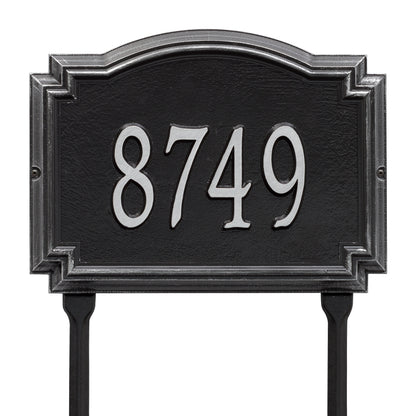 Whitehall Products Williamsburg Standard Lawn Plaque One Line Oil Rubbed Bronze