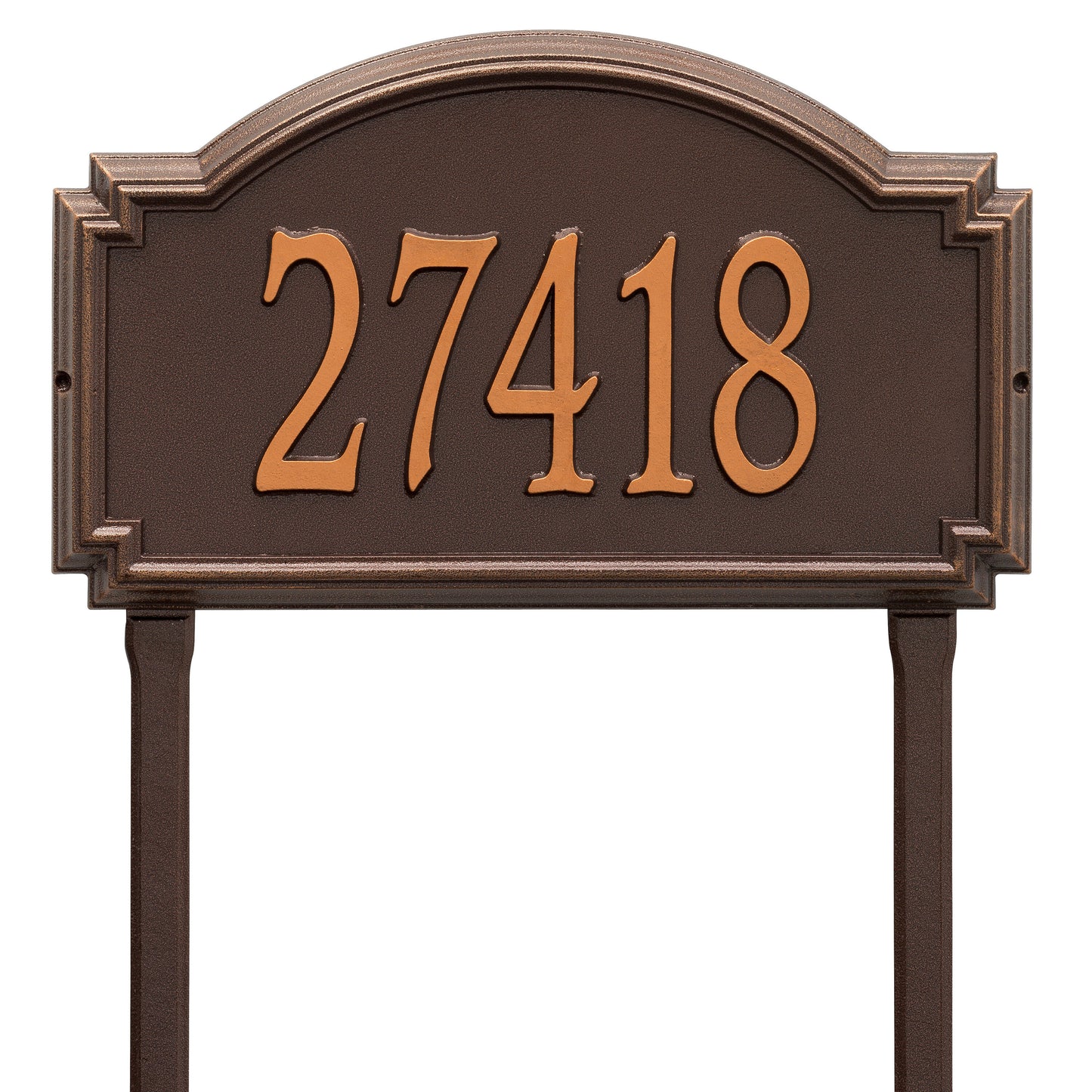 Whitehall Products Williamsburg Estate Lawn Plaque One Line Bronze/gold