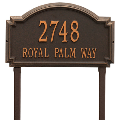 Whitehall Products Williamsburg Estate Lawn Plaque Two Line 