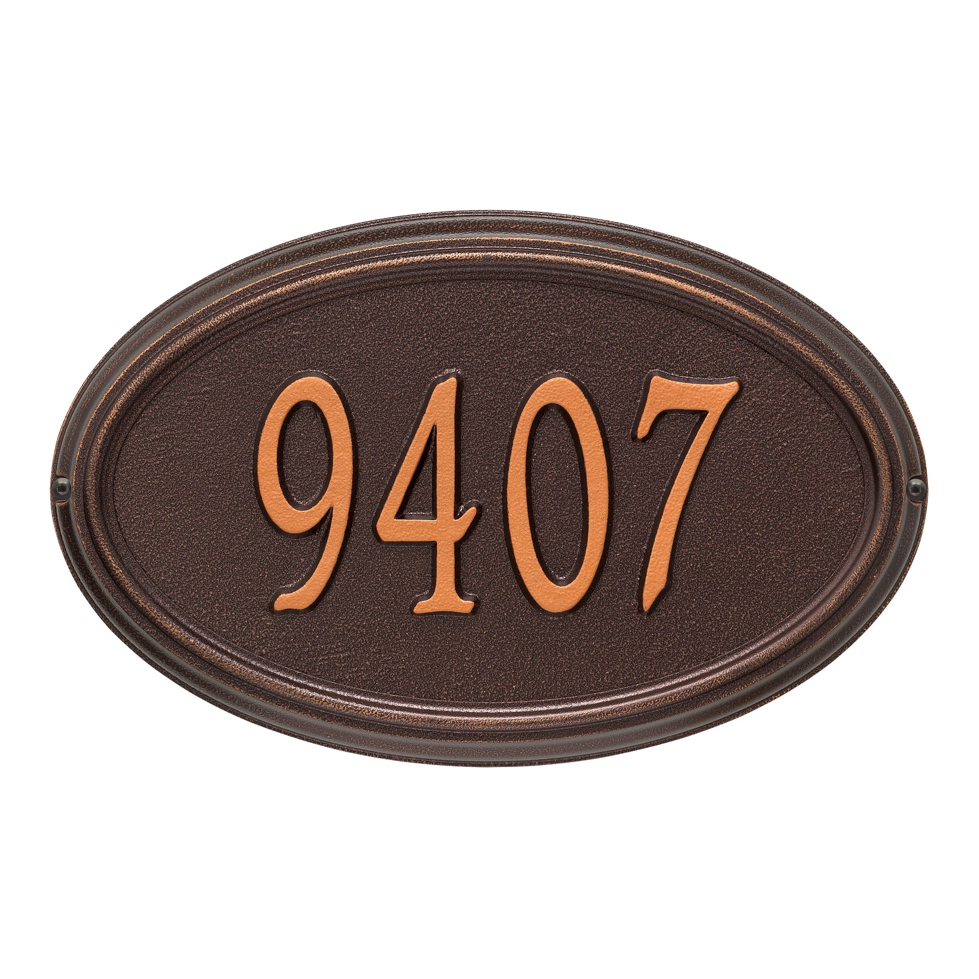 Whitehall Products Personalized Concord Oval Standard Wall Plaque One Line Black/gold