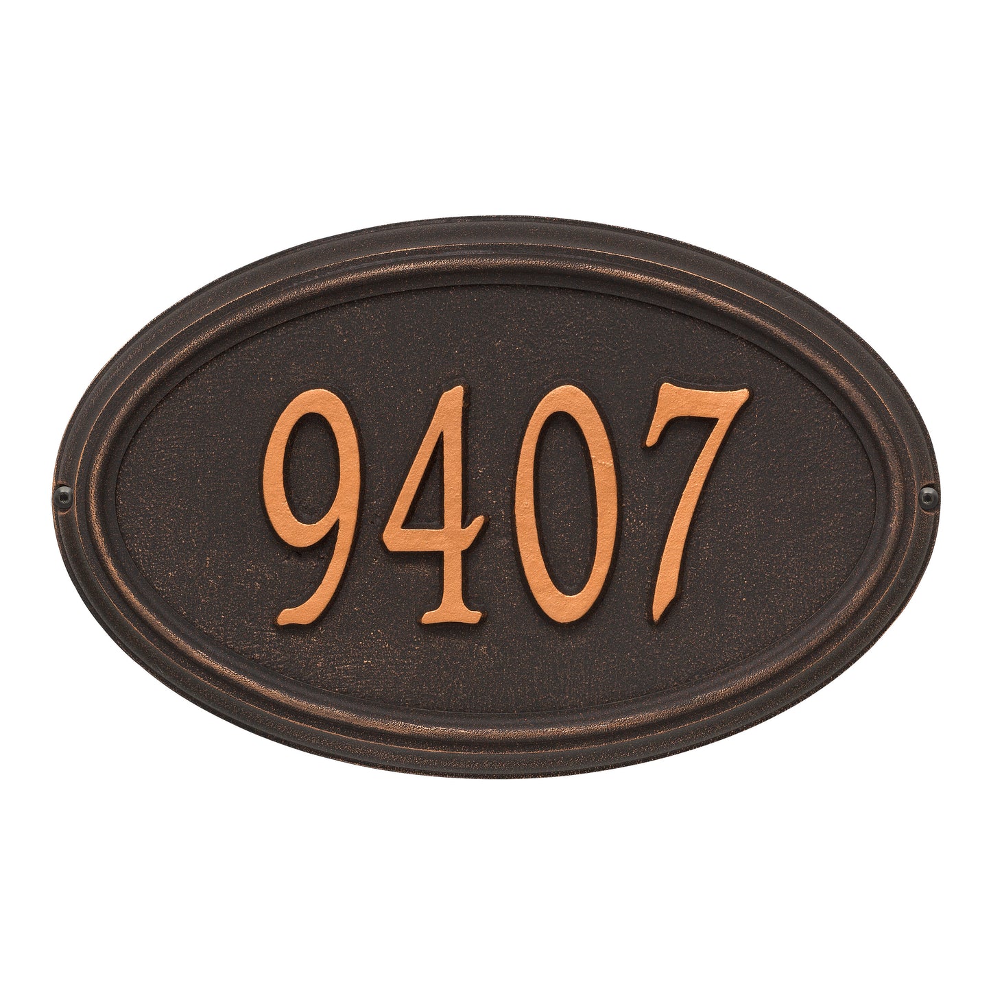 Whitehall Products Personalized Concord Oval Standard Wall Plaque One Line Bronze/gold