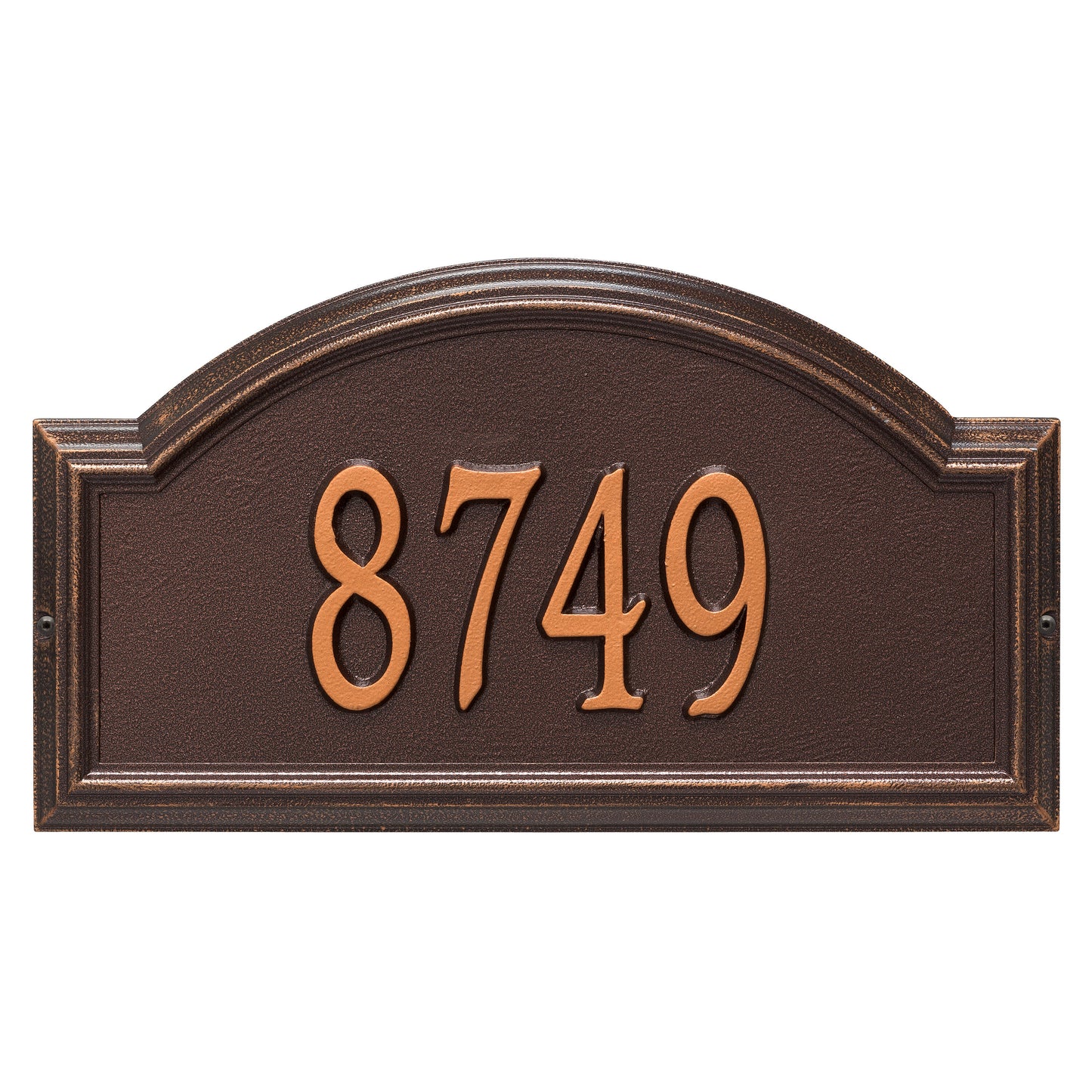 Whitehall Products Providence Arch Standard Wall Plaque One Line Bronze/gold