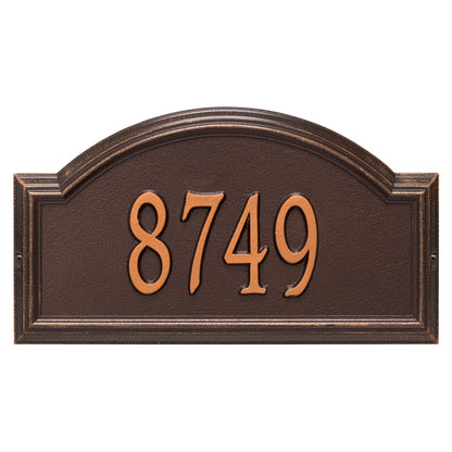 Whitehall Products Providence Arch Standard Wall Plaque One Line Bronze/gold