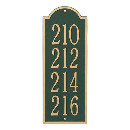 Whitehall Products New Bedford Medium Wall Plaque Four Lines Bronze/gold