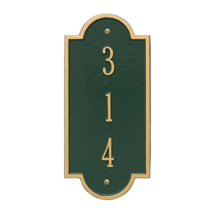 Whitehall Products Personalized Richmond Vertical Petite Wall Plaque One Line Oil Rubbed Bronze