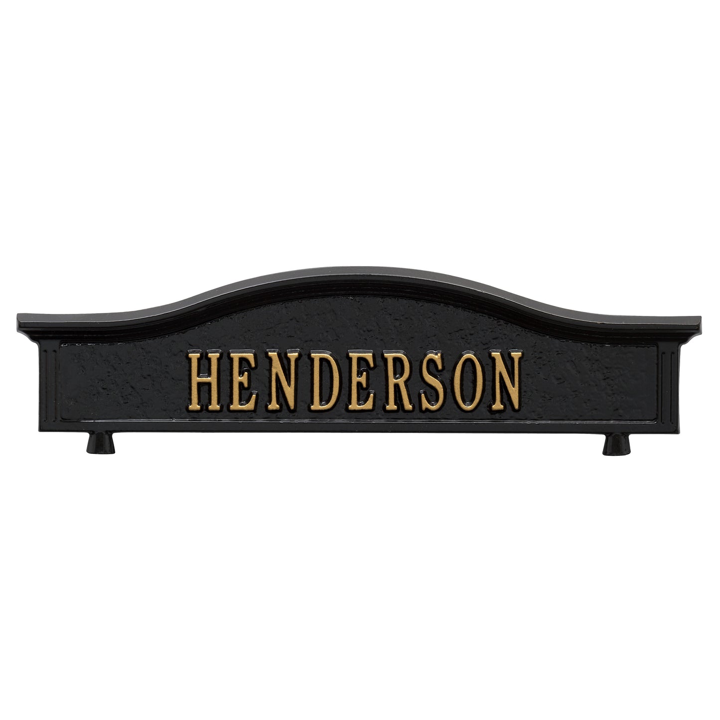 Whitehall Products Personalized Two Side Mailbox Topper Black/silver