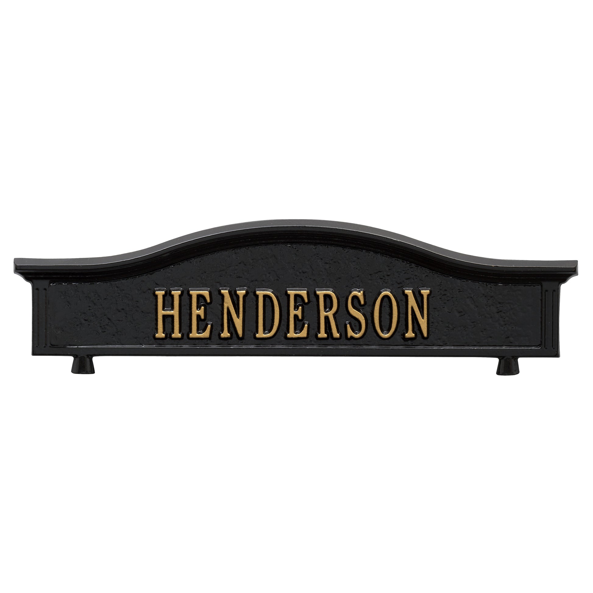 Whitehall Products Personalized Two Side Mailbox Topper Black/silver