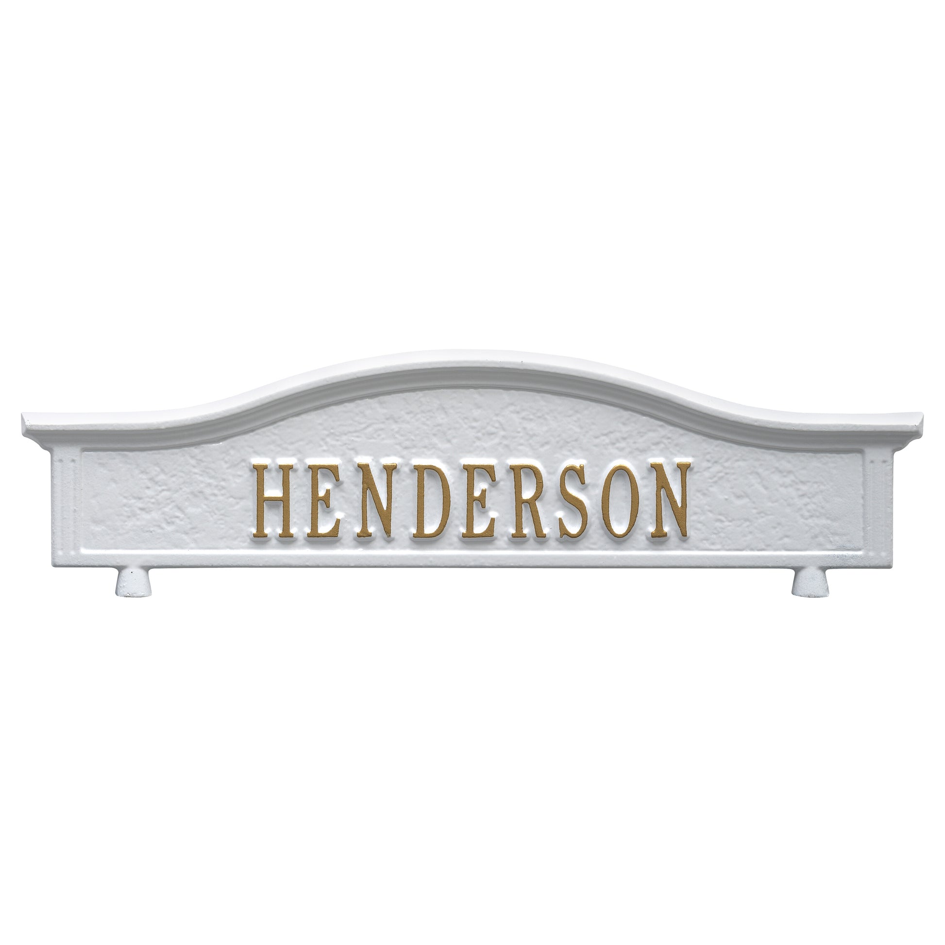 Whitehall Products Personalized Two Side Mailbox Topper Black/gold