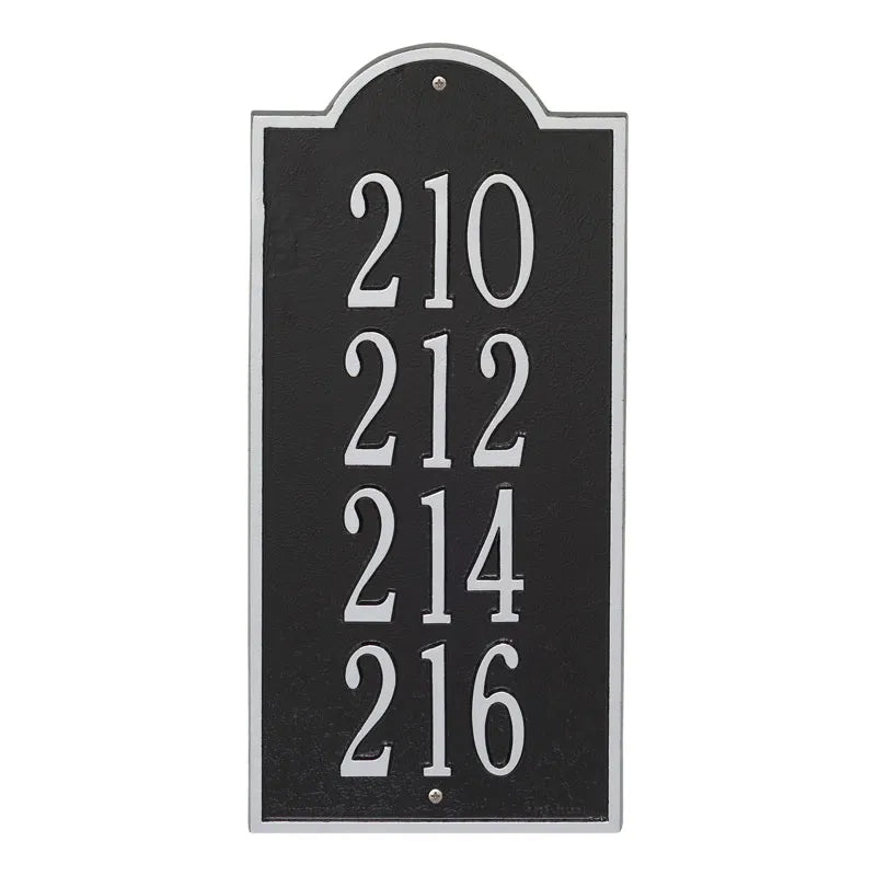 Whitehall Products New Bedford Large Wall Plaque Four Lines 