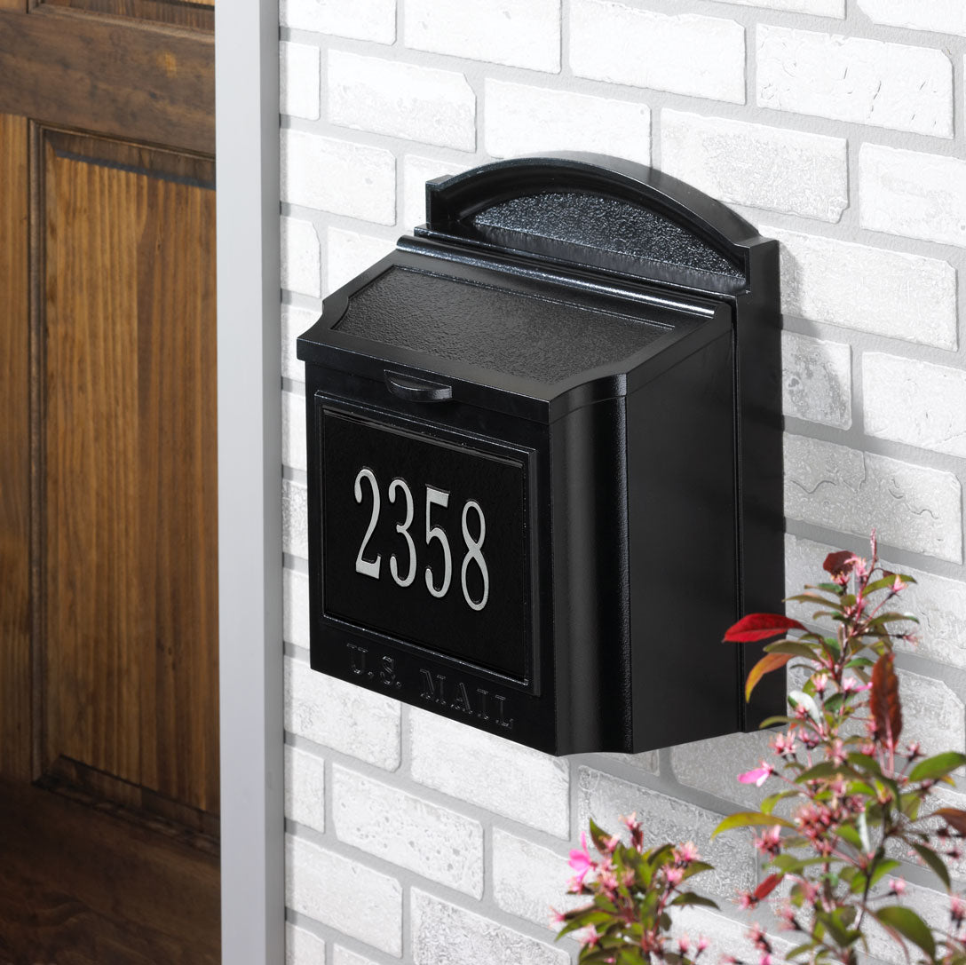 Whitehall Products Wall Mailbox W Address Plaque 