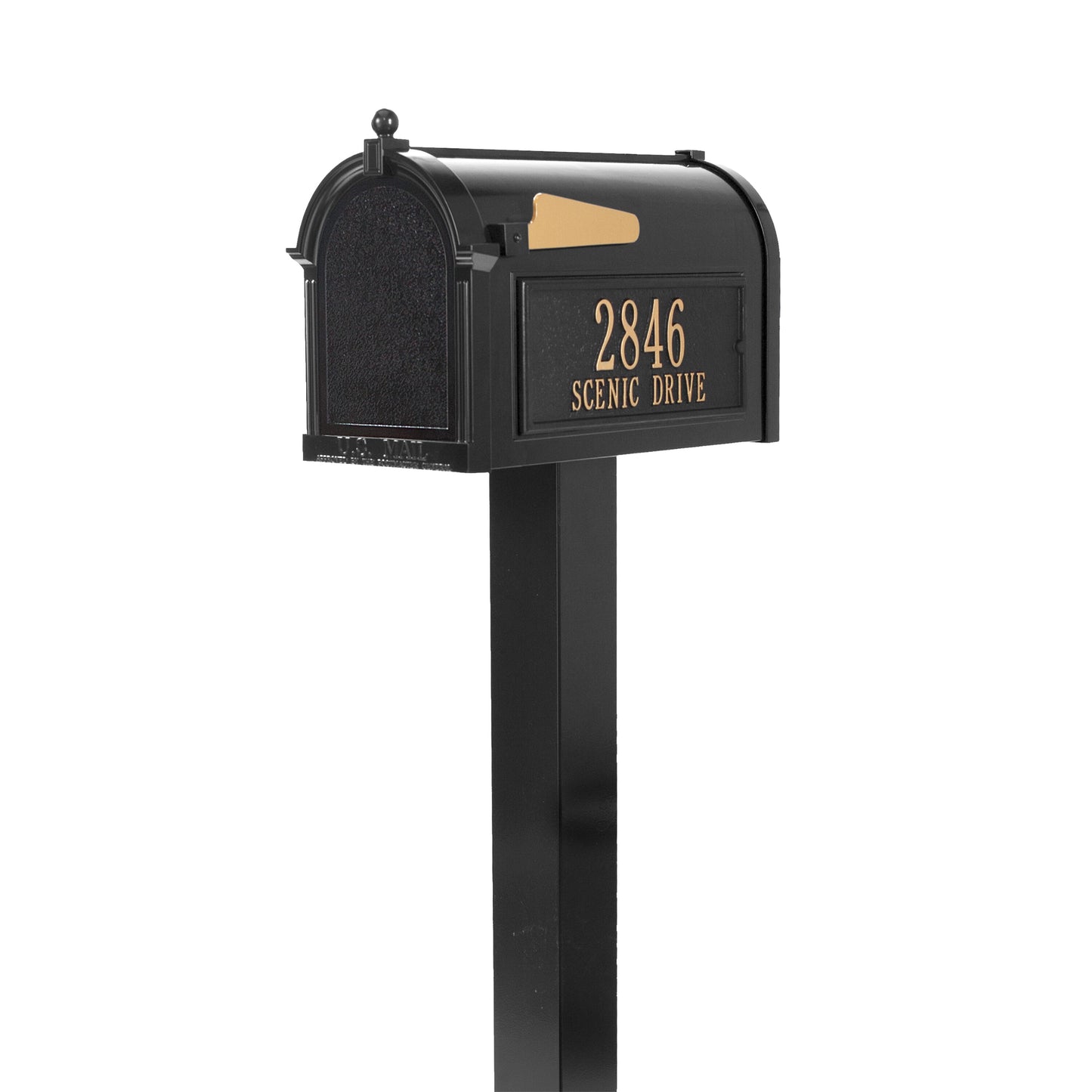 Whitehall Products Premium Personalized Mailbox Package Green