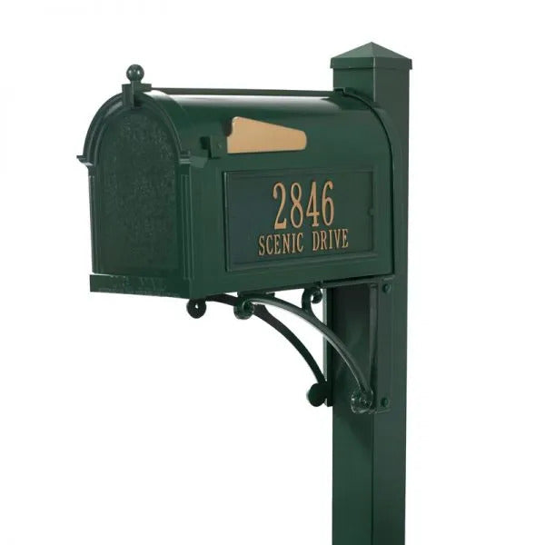 Whitehall Products Superior Personalized Mailbox Package 