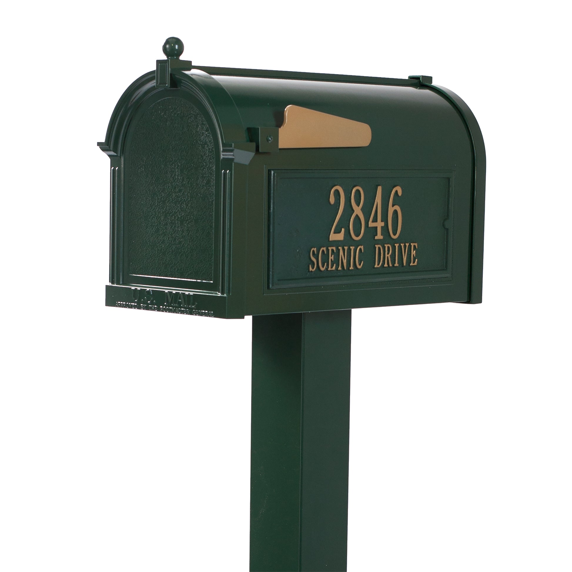 Whitehall Products Premium Personalized Mailbox Package Bronze