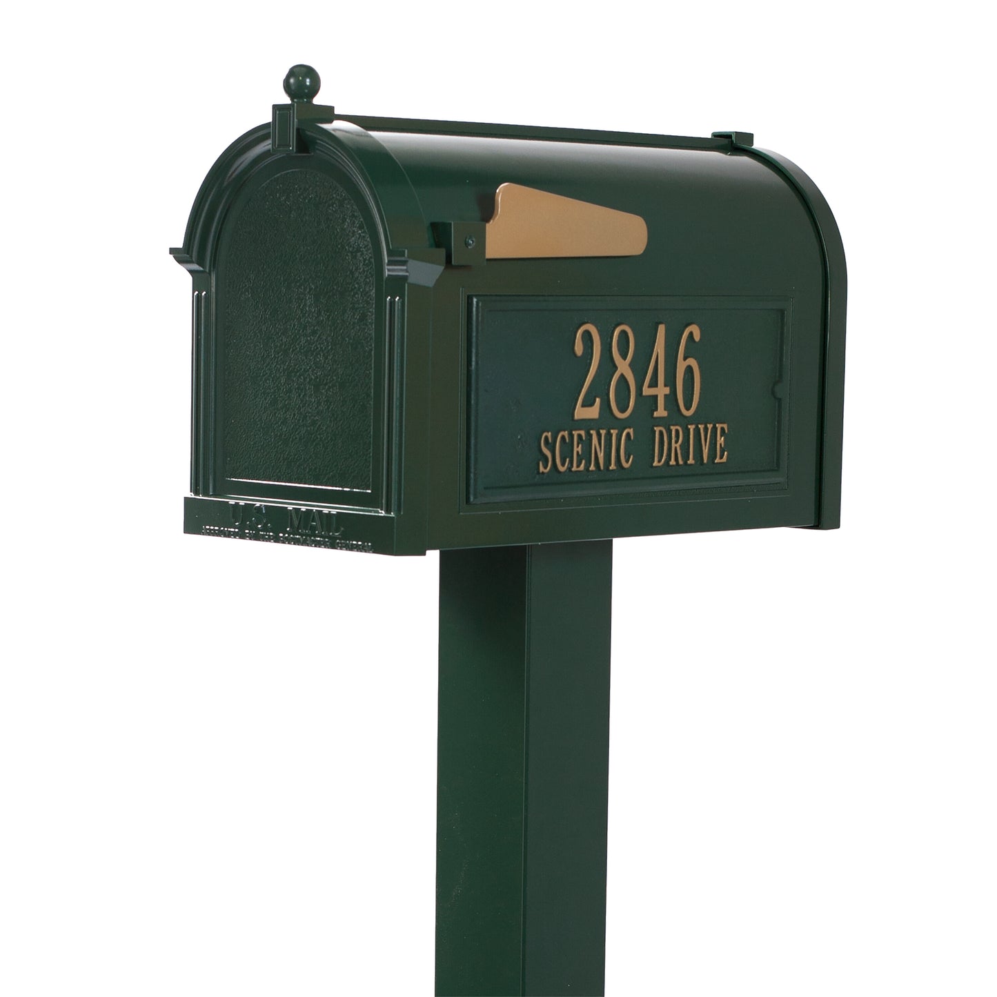 Whitehall Products Premium Personalized Mailbox Package 