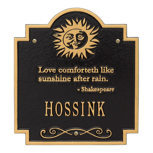 Whitehall Products Sun Poem Personalized Plaque - One Line - Rational Plaques