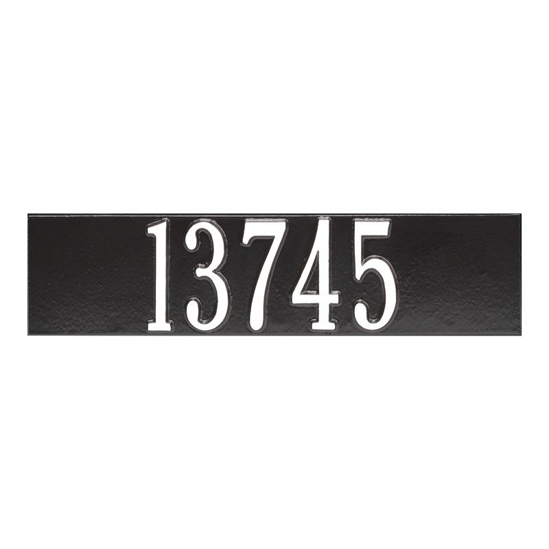 Whitehall Products Colonial Wall Mailbox Plaque Black/white
