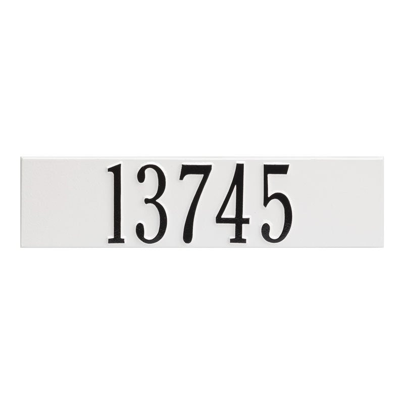 Whitehall Products Colonial Wall Mailbox Plaque White/black