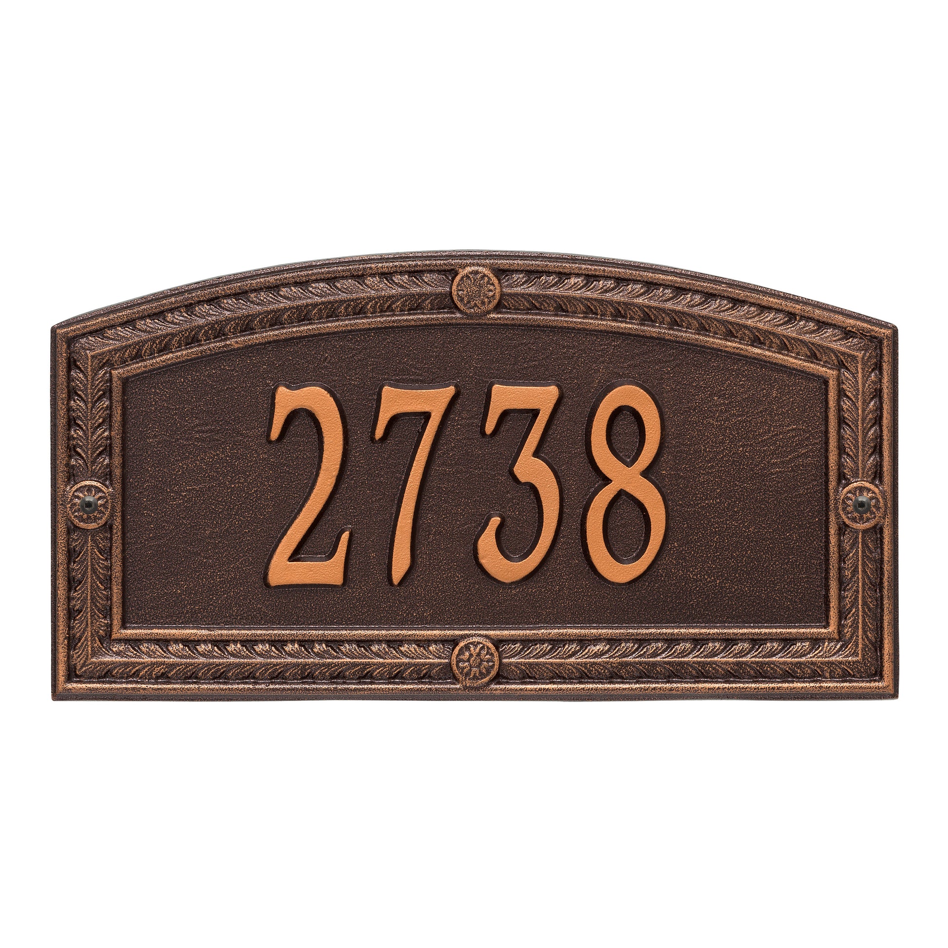 Whitehall Products Personalized Hamilton Standard Wall Plaque One Line Black/gold