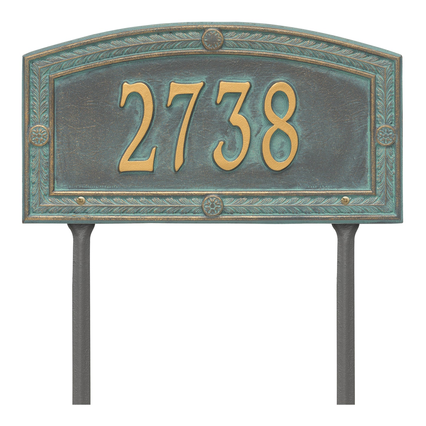 Whitehall Products Personalized Hamilton Standard Lawn Plaque One Line Oil Rubbed Bronze