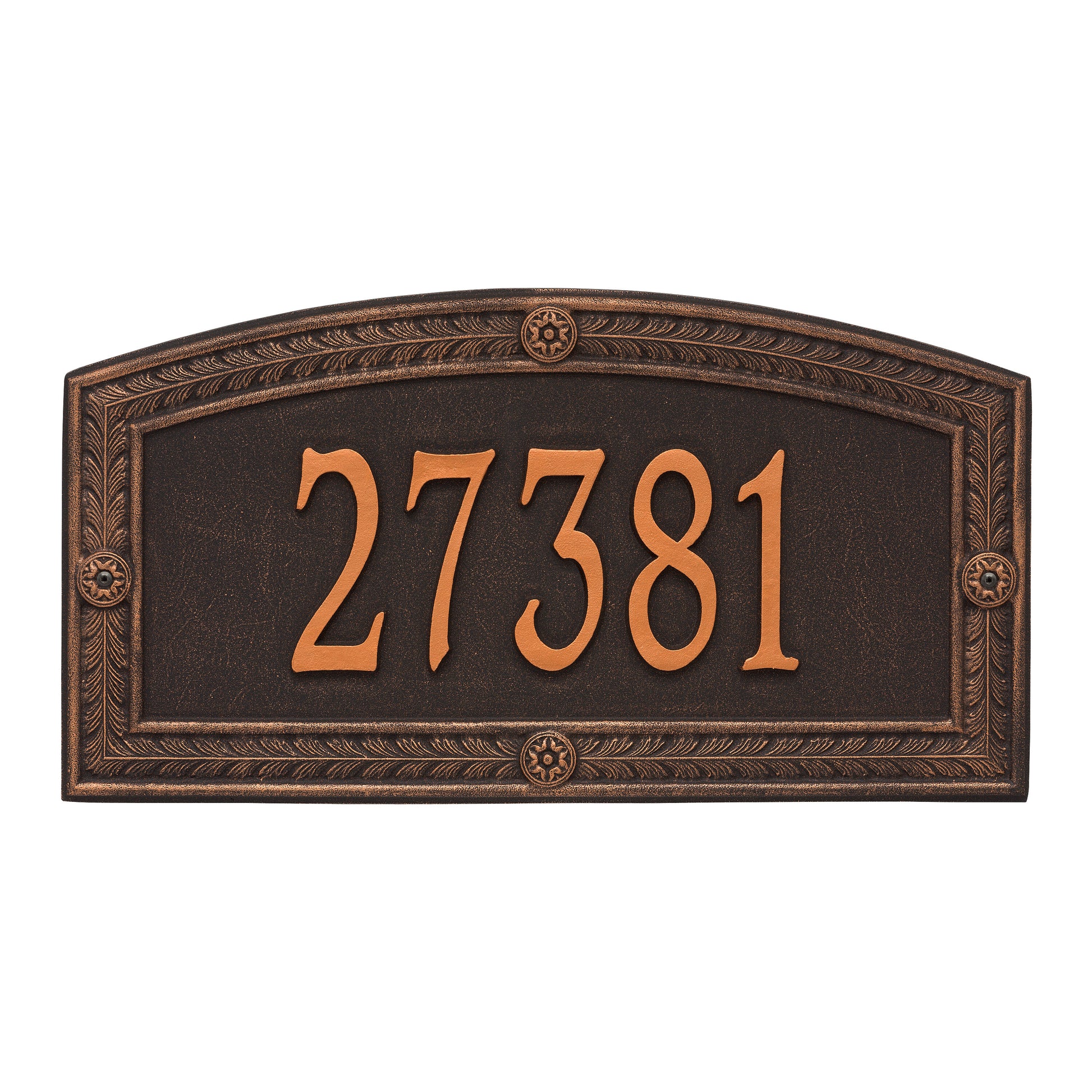 Whitehall Products Personalized Hamilton Estate Wall Plaque One Line Bronze/gold