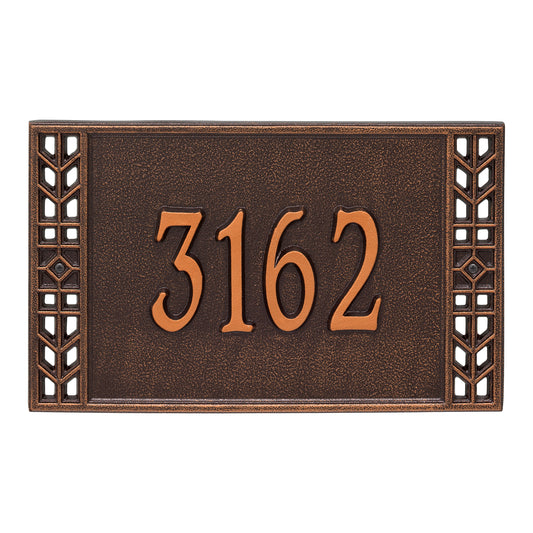 Whitehall Products Personalized Boston Standard Wall Plaque One Line Antique Copper