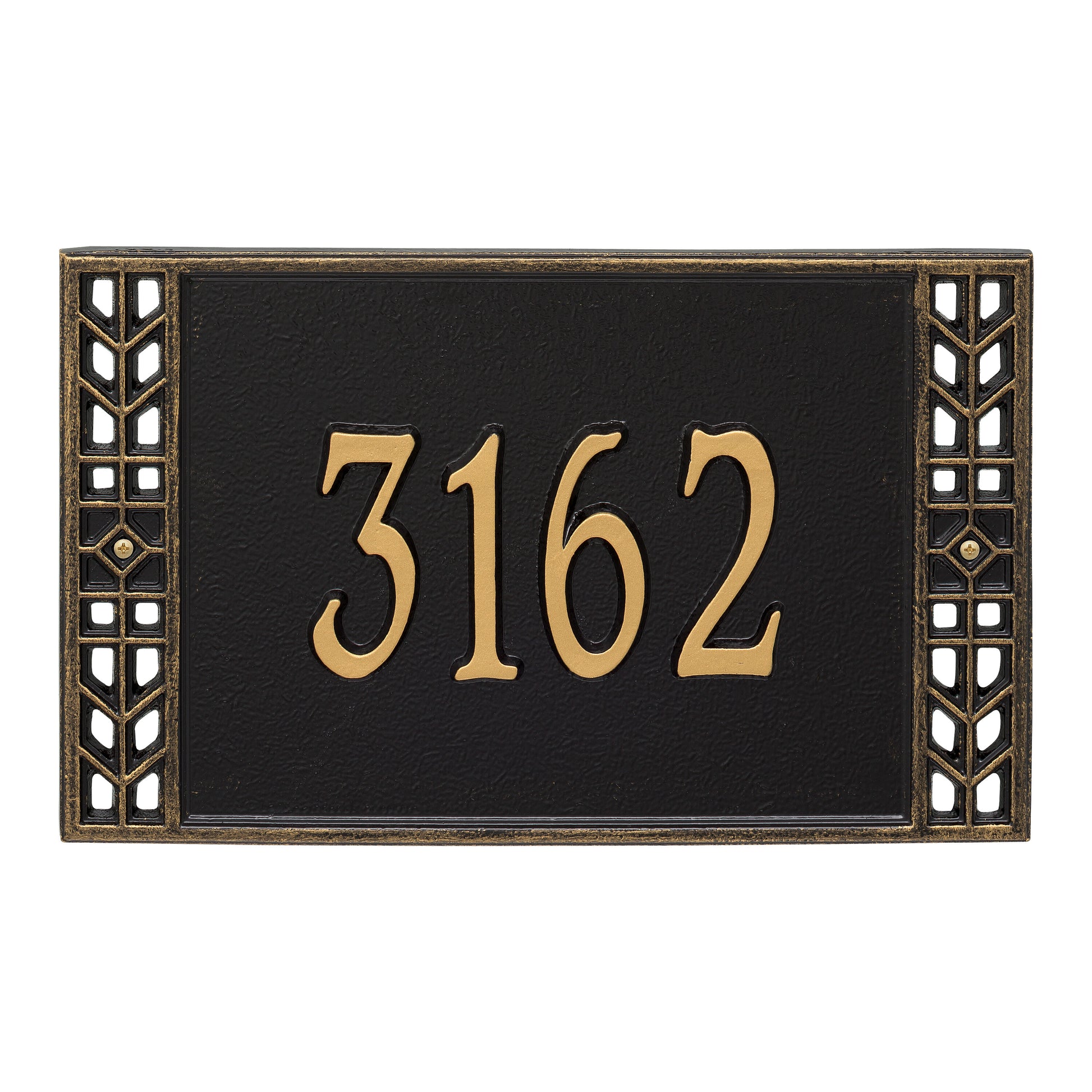 Whitehall Products Personalized Boston Standard Wall Plaque One Line Black/silver
