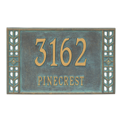 Whitehall Products Personalized Boston Standard Wall Plaque Two Line Oil Rubbed Bronze