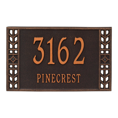 Whitehall Products Personalized Boston Standard Wall Plaque Two Line Bronze/gold