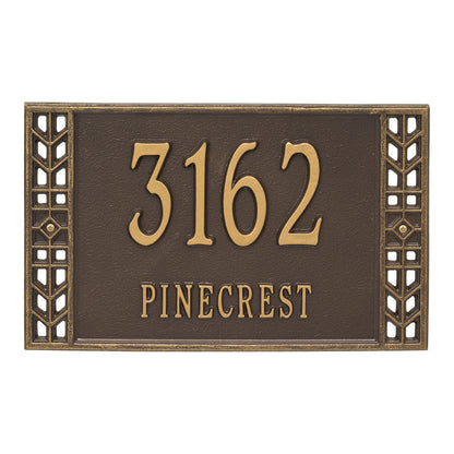 Whitehall Products Personalized Boston Standard Wall Plaque Two Line 