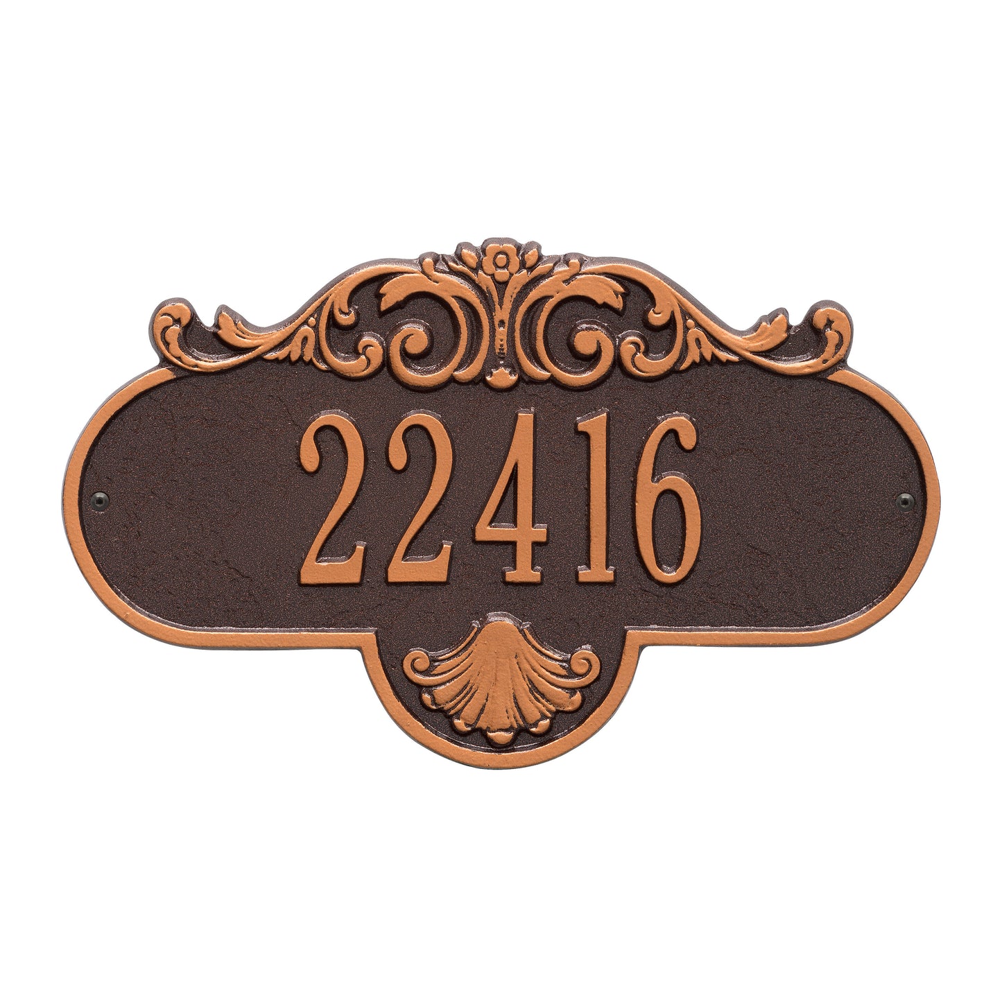 Whitehall Products Rochelle Standard Wall Plaque One Line Bronze/gold