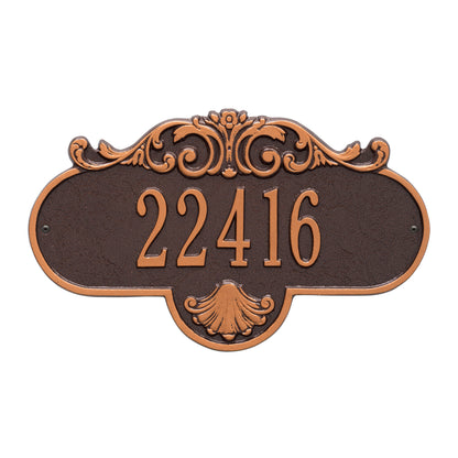 Whitehall Products Rochelle Standard Wall Plaque One Line Bronze/gold